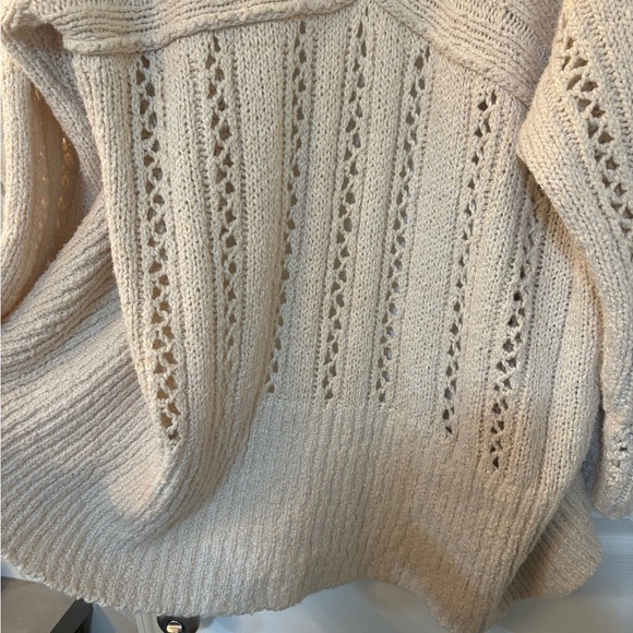 Free People Cream Button-Front Cardigan - Picture 8 of 8